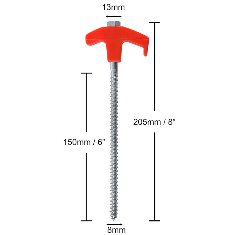 Rotatable tent pegs with thread | Bowlift