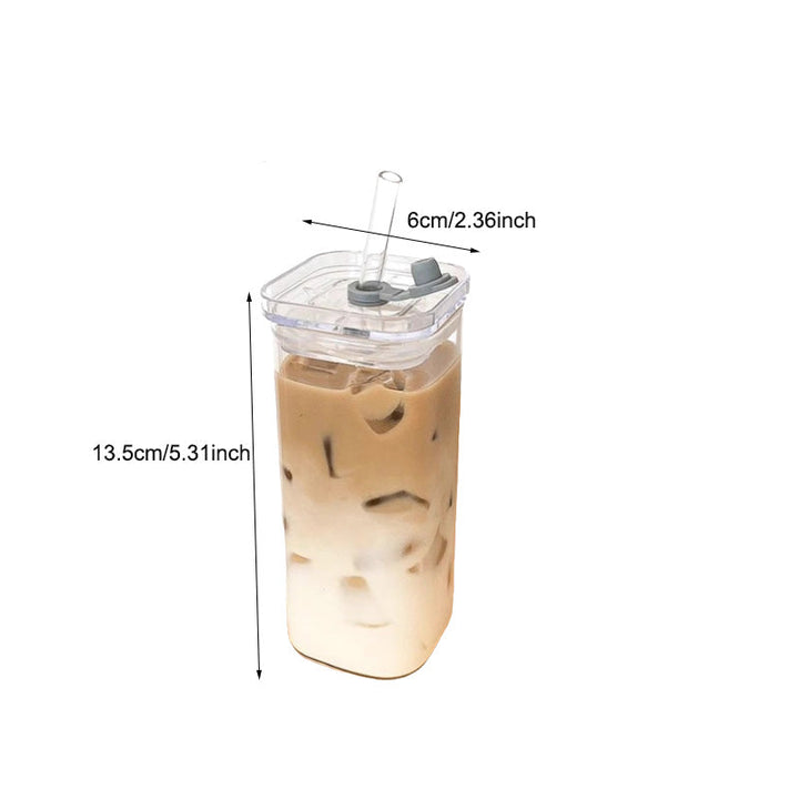 BowLift | Square Drinking Cup with Lid & Straw