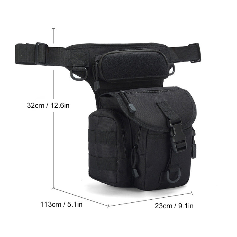 BowLift | Nylon Waterproof Men Tactical Waist Pack Leg Travel Belt Bag