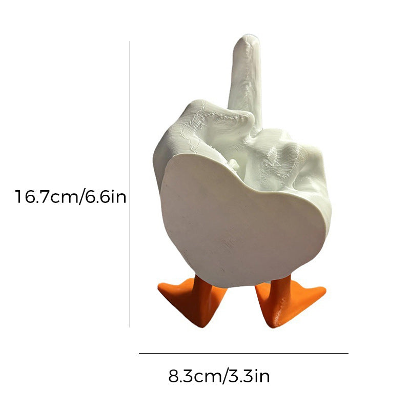 BowLift | Middle Finger Duck Resin Ornament