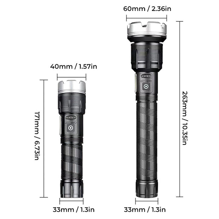 Zoom flashlight with LED | Bowlift