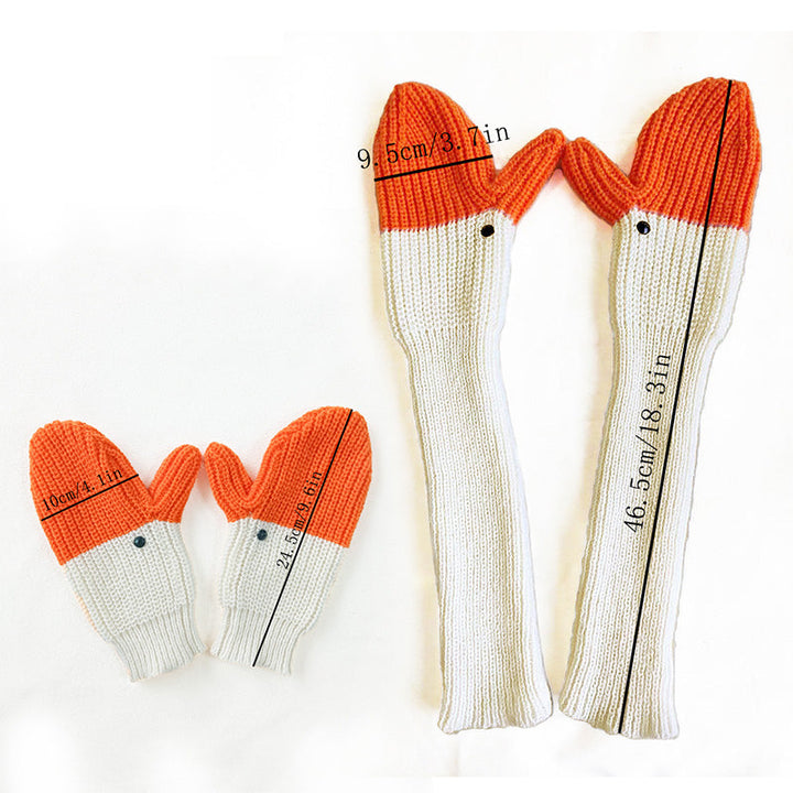 BowLift | Funny Crochet Goose Mittens