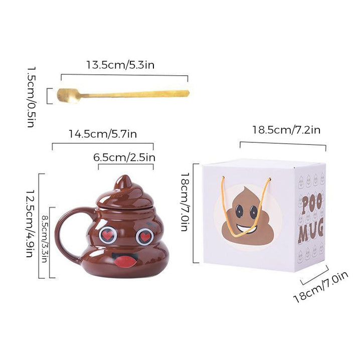 BowLift | Naughty Prank Poop Ceramics Mug
