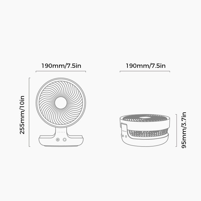 BowLift | Folding Table Fan