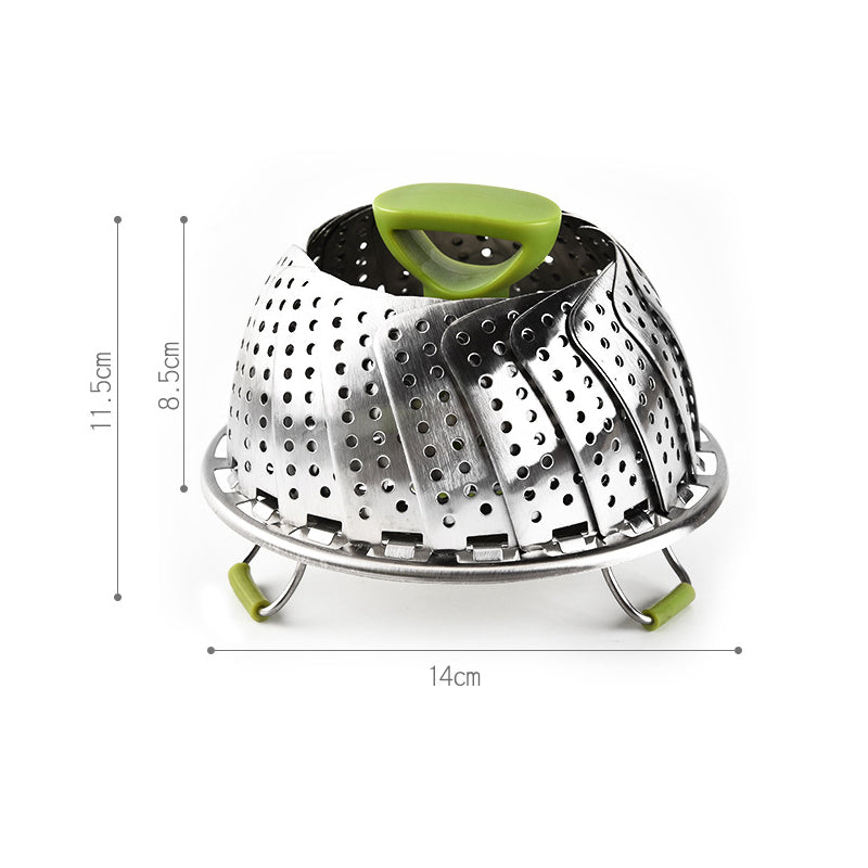 Flower-shaped Steel Folding Steamer | Bowlift