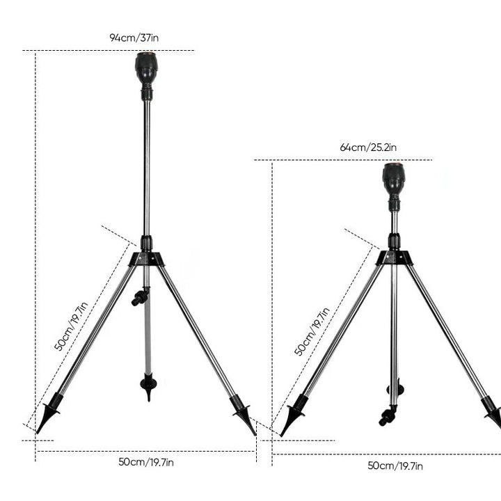Automatic rotating tripod sprinkler | Bowlift