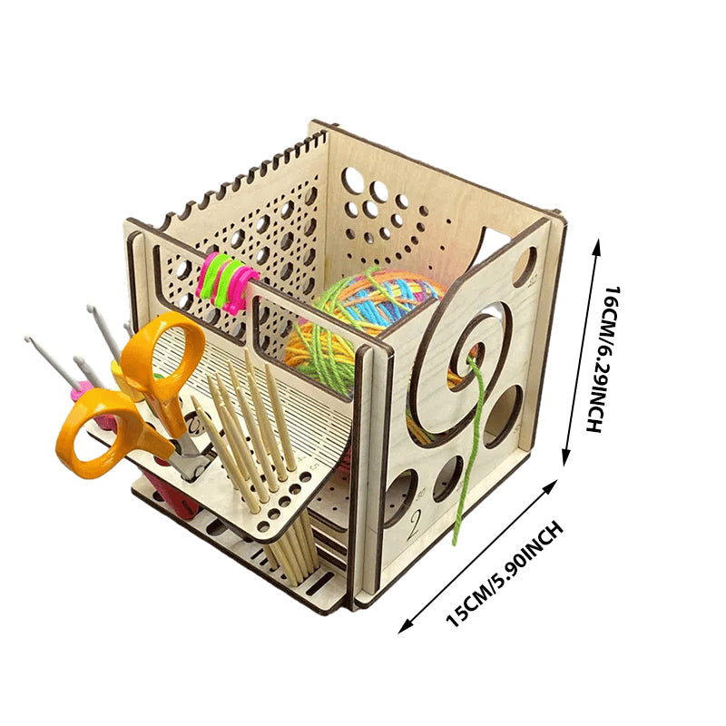 BowLift | All-in-one Wood Yarn Bowl - Multifunctional Knitting Tool