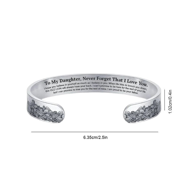 BowLift | To My Daughter Proud of You Love Dad Bracelet