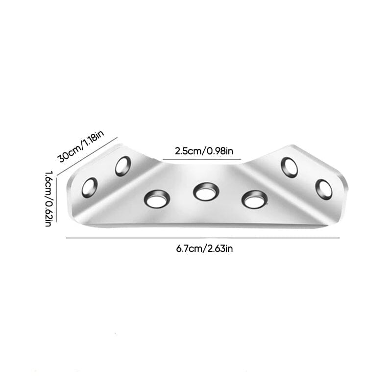 BowLift | Universal Stainless Steel Furniture Corner Connectors (10 pieces)
