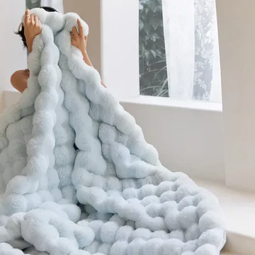 BowLift | Winter Warm Rabbit Faux Fur Throw Blanket