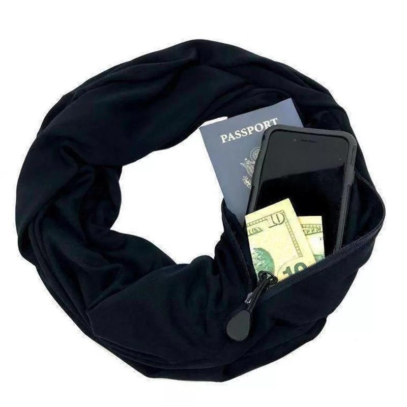 BowLift | Warm scarf with hidden pocket for winter