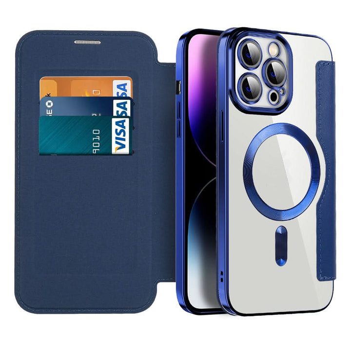 BowLift | Magnetic Leather Flip Case iPhone 11–14 Series