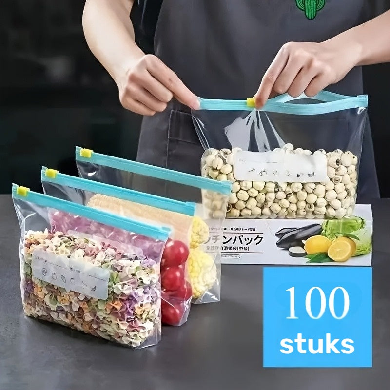 Zip Bag Set 100 pieces in 3 sizes | Bowlift