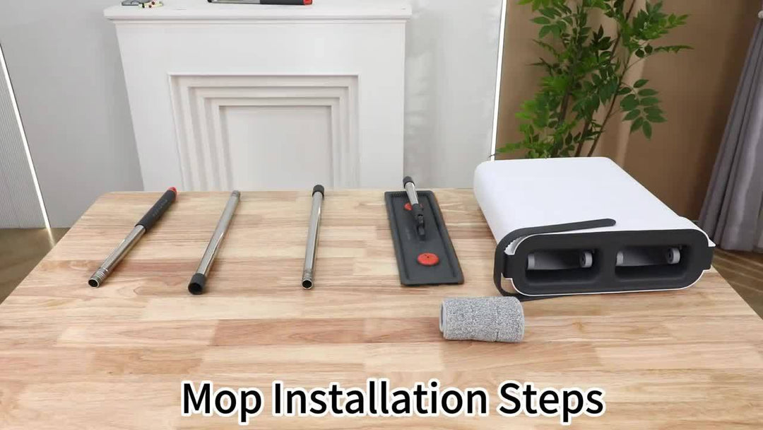 Flat mop set with bucket & wringing system | Bowlift