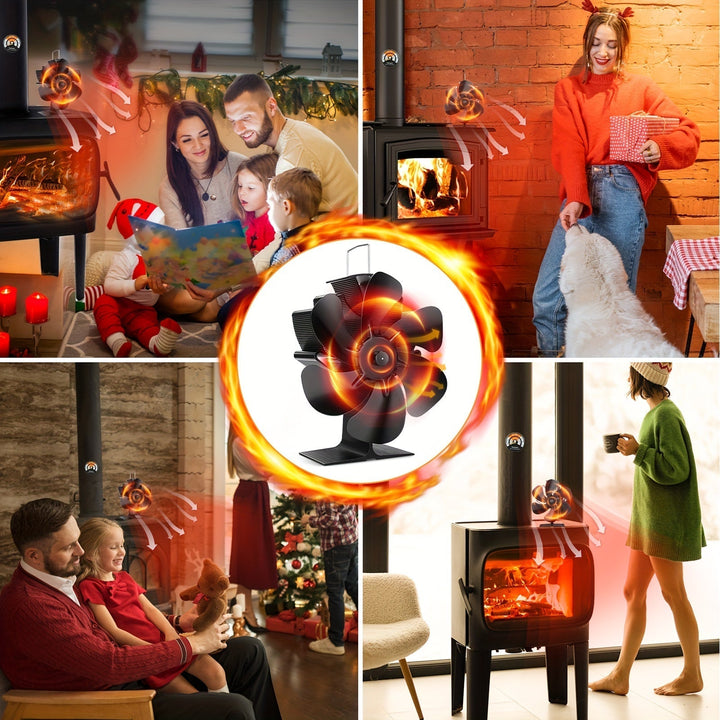 BowLift | ThermoBreeze | Heat Powered Stove Fan – Silent Operation, No Electricity, Efficient Heat Distribution