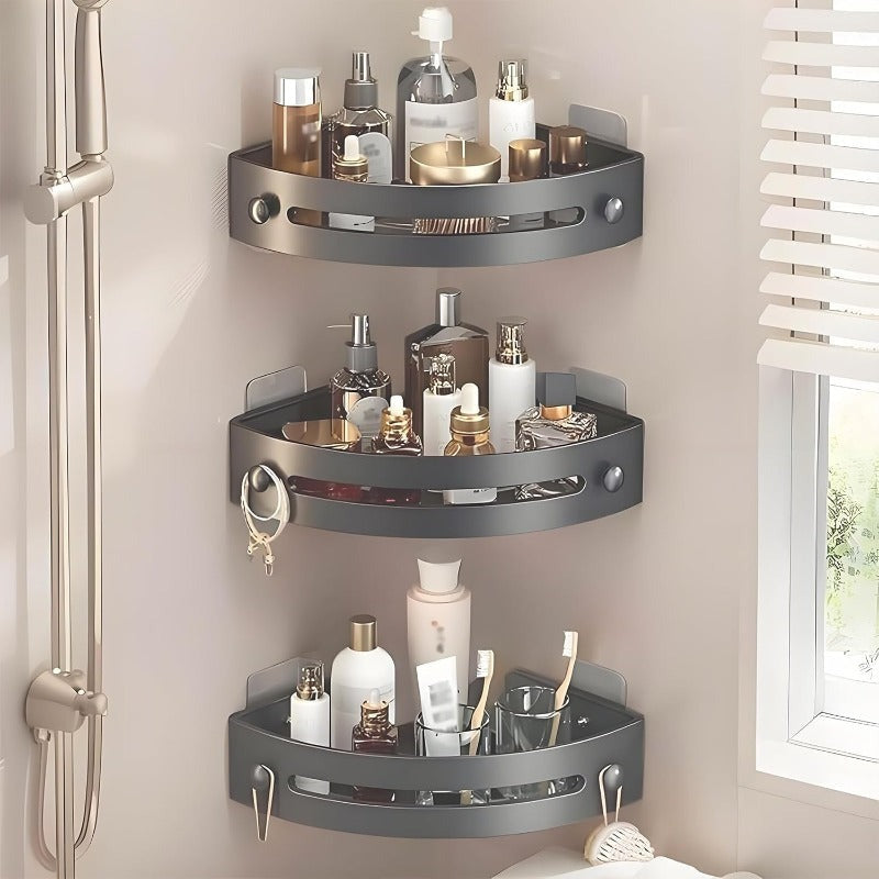 No-Drill Triangle Shower Shelf | Bowlift
