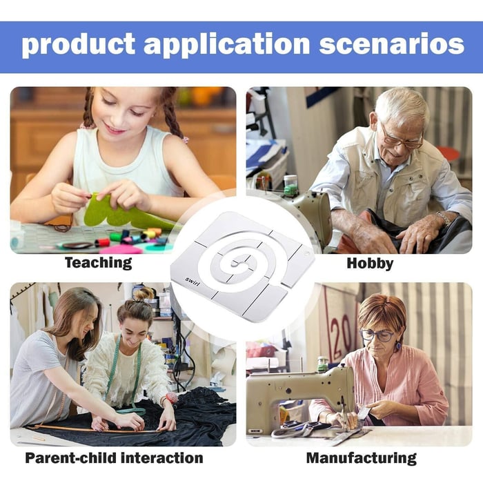 BowLift | Free-Motion Garment Ruler Set(12 PCS)