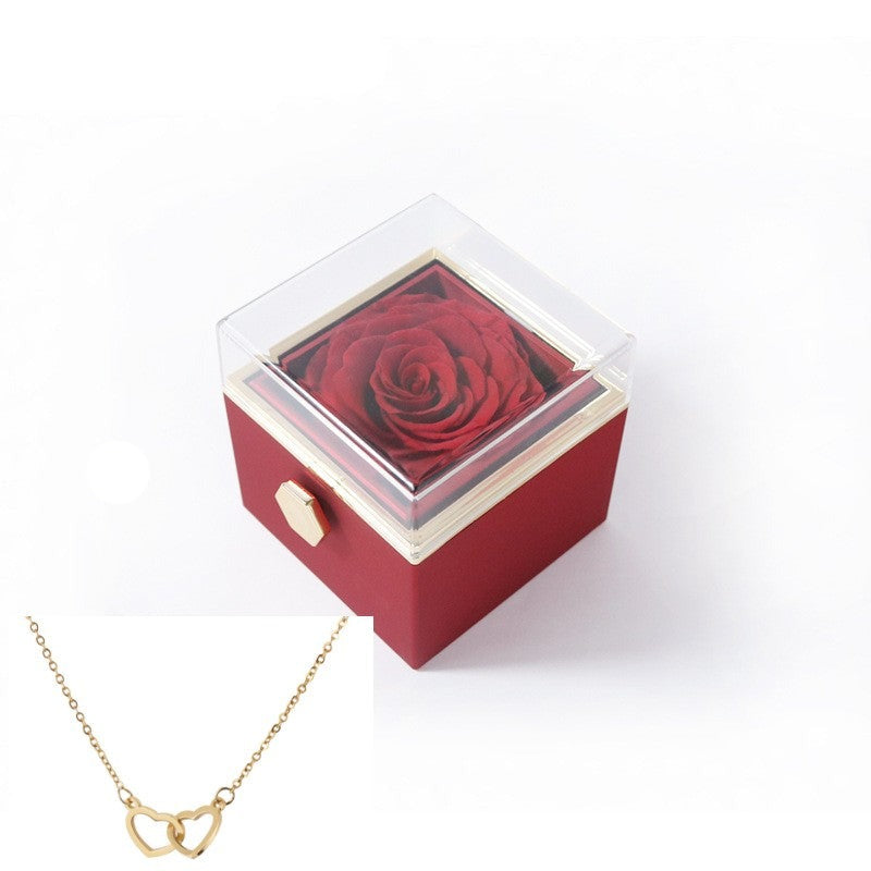 BowLift | 180° Rose Gift Box™ | With Engraved Love Necklace