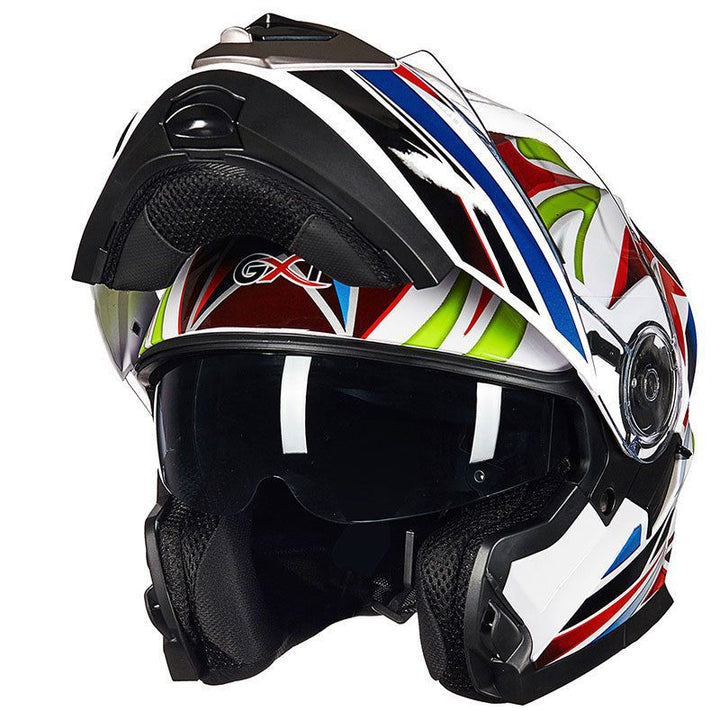 Full-Face Motorcycle Helmet with Advanced Ventilation Bowlift
