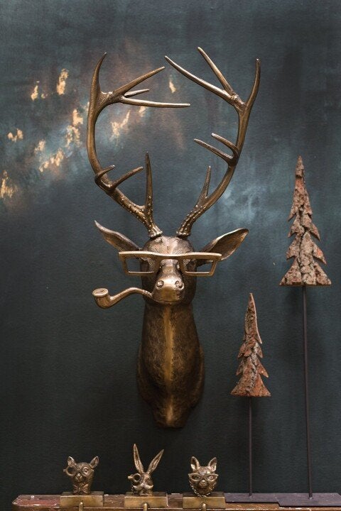 ArtBeest Animal Head Wall Decoration – Hand-Painted Playful Figures Made of Resin | Bowlift