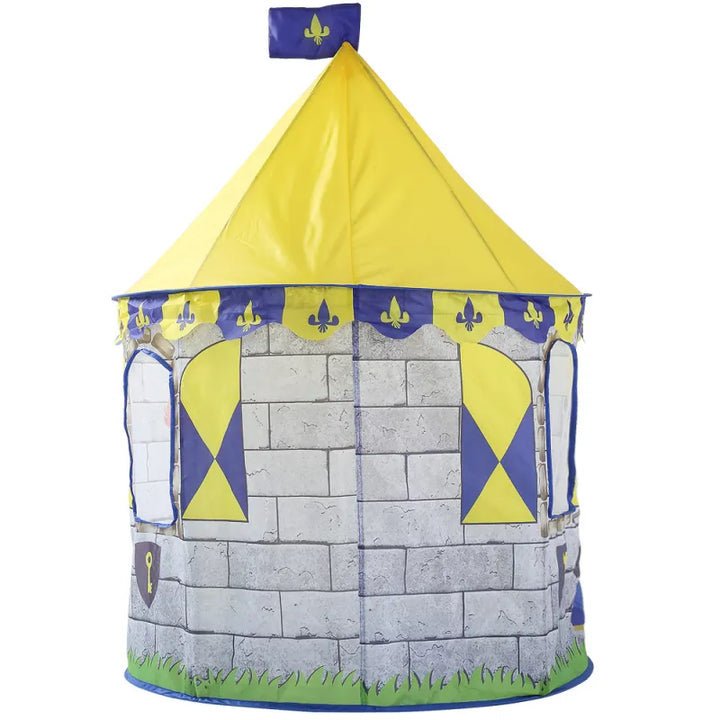 BowLift | Knight play tent for children with castle design and carrying bag
