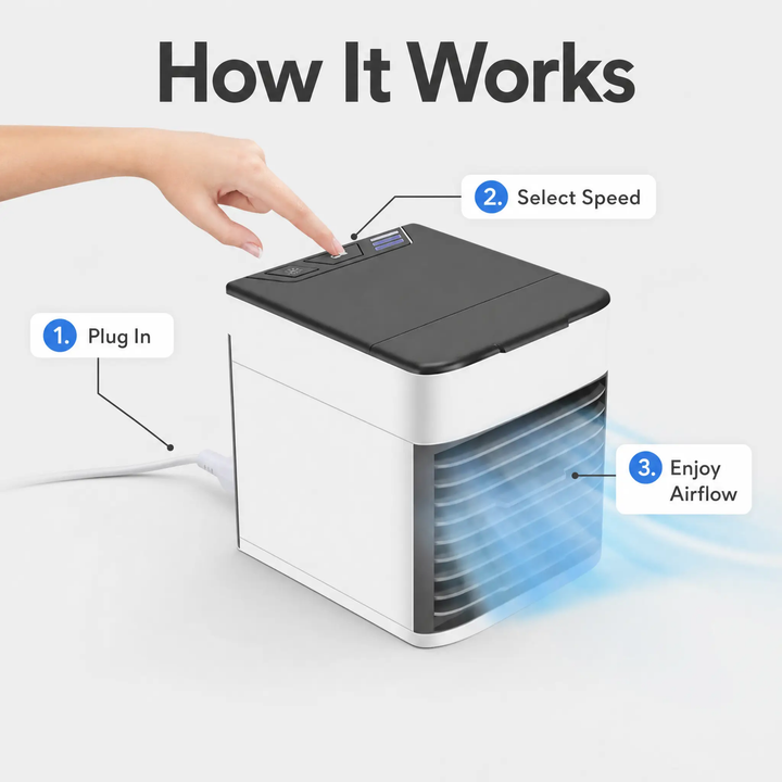BowLift | Quiet Portable Airconditioner for Home & Office Use