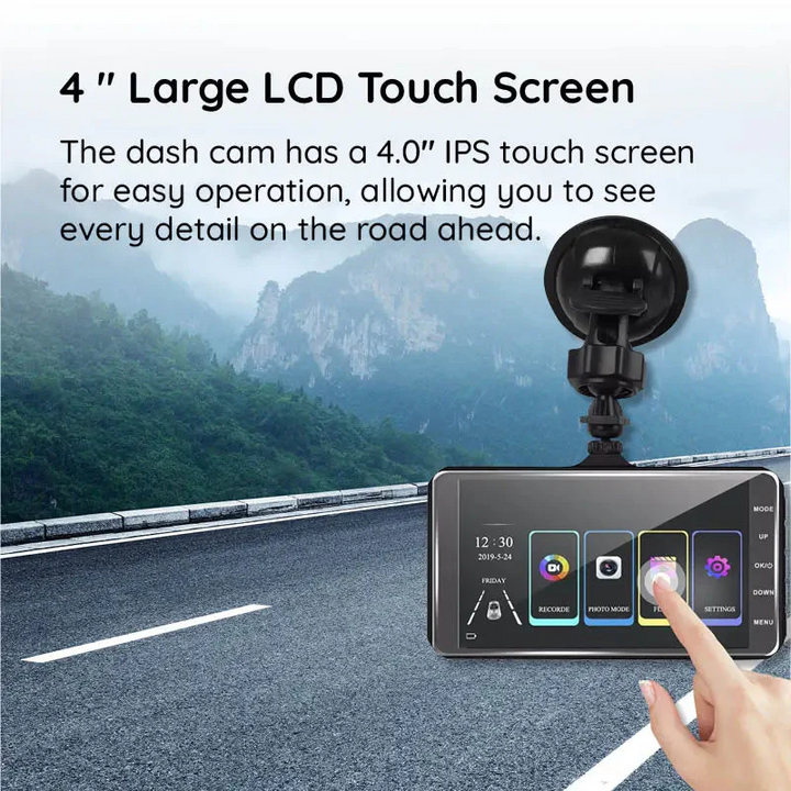 BowLift | Wide Angle 1920x1080P FHD Dual Dash Cam