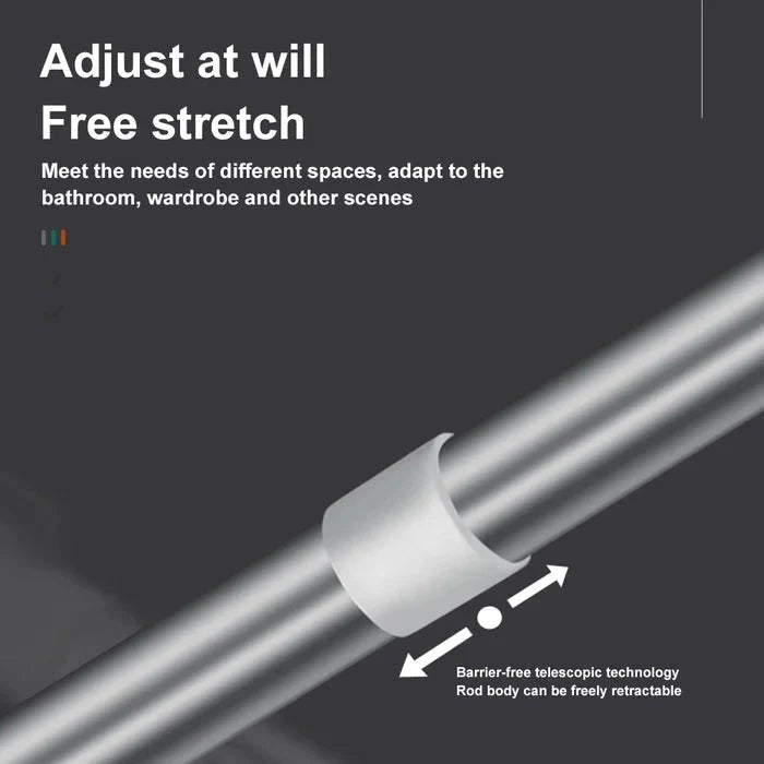 BowLift | Adjustable Drill-Free Rod – Stainless Steel Curtain Rod