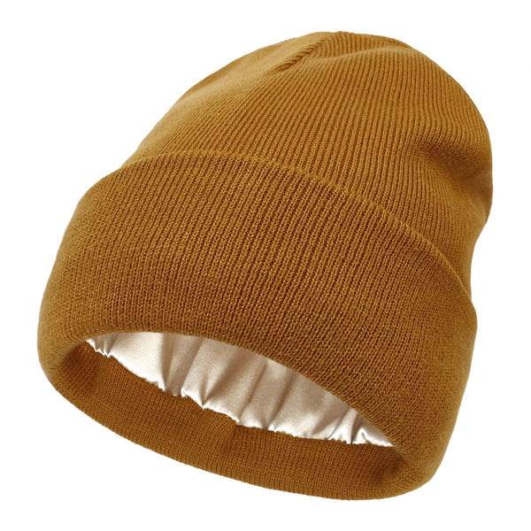 BowLift | Noor Silk Winter Hat – Wool & Silk – Anti-Frizz Hair Protection