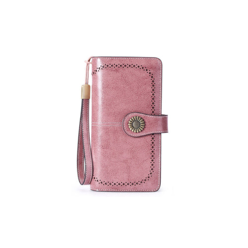 Retro long wallet with large capacity | Bowlift