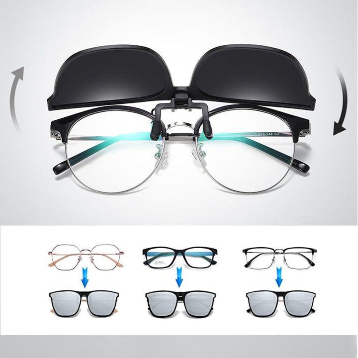 BowLift | New polarized clip-on folding sunglasses