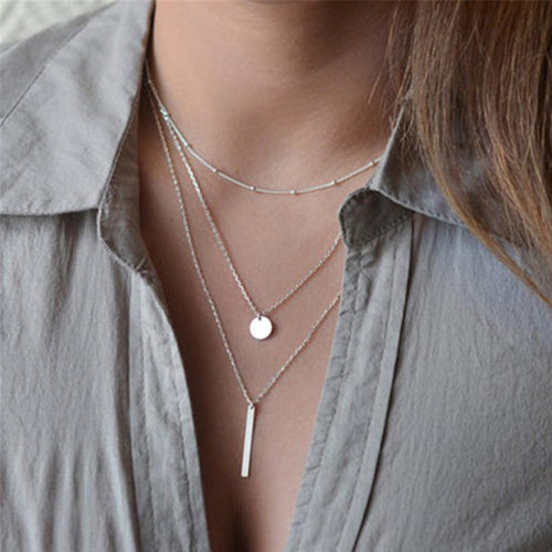 BowLift | Multilayer Pendant Long Chain Necklace