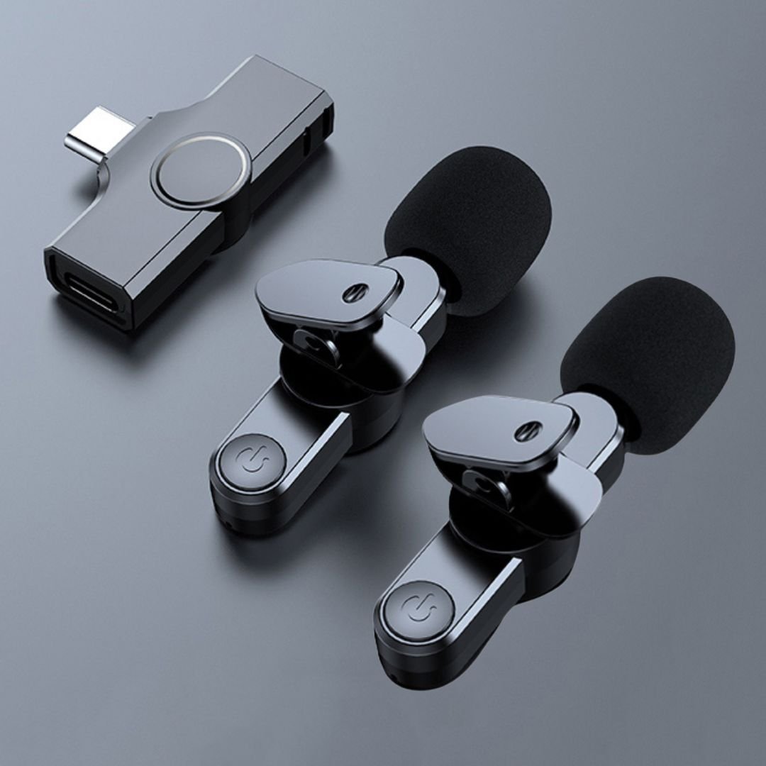 BowLift | Wireless Mini Microphone for Smartphone – Lavalier Mic with Noise Reduction & 10h Battery