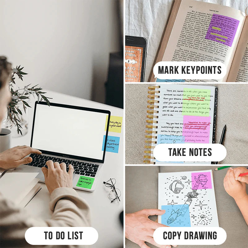 BowLift | Multibey Transparent Sticky Notes