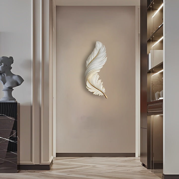 BowLift | Modern Wall LED Lighting with Feathers and USB Power
