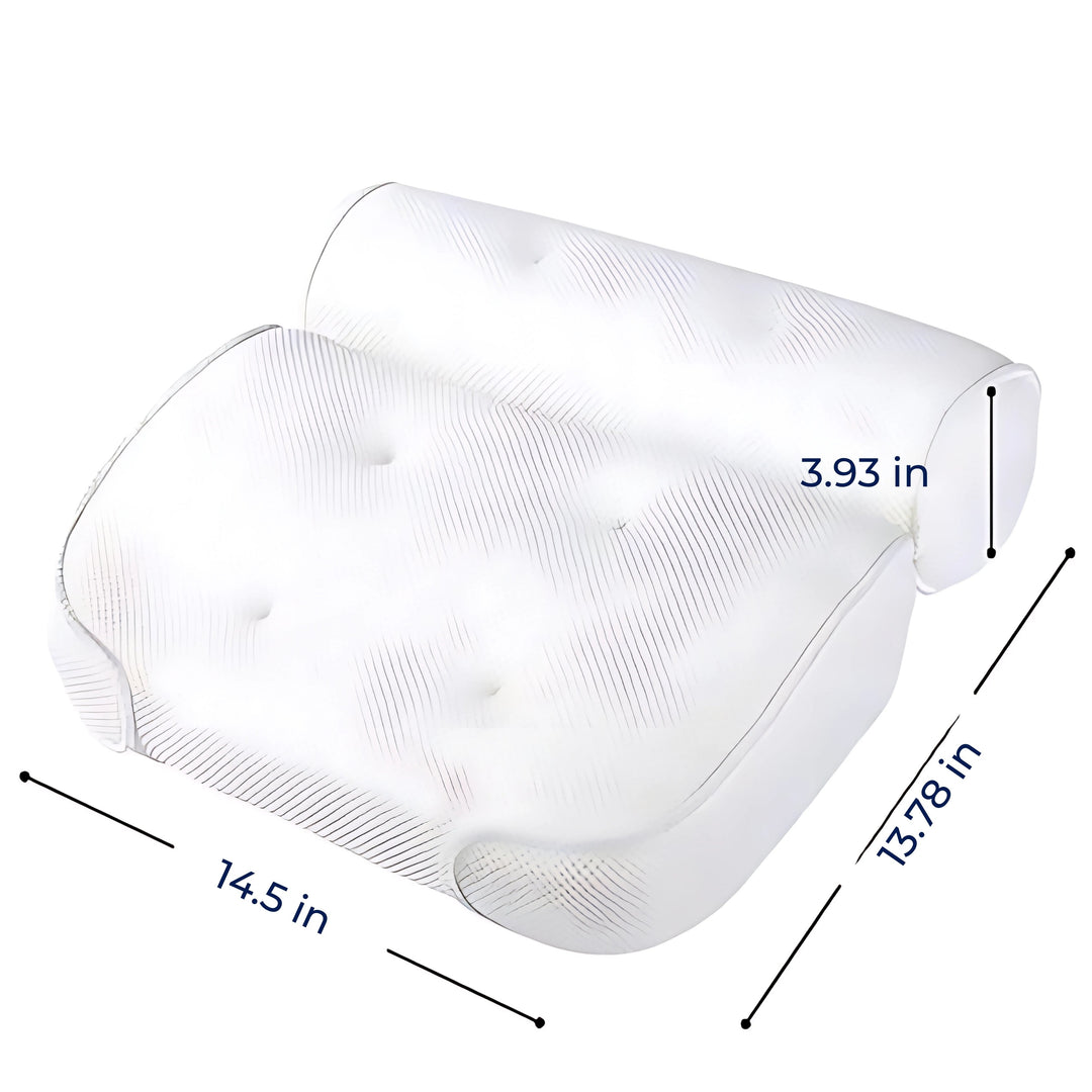 BowLift | SoakUp Bath Pillows UK – Neck & Head Support Cushion – Non-Slip – Soft & Comfortable – Fits All Bathtubs – Enhances Relaxation
