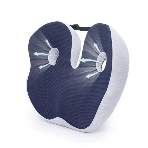 BowLift | Adjustable Memory Foam Seat Cushion for Sit Bone Relief | Ergonomic Design for Office Chair and Car Use