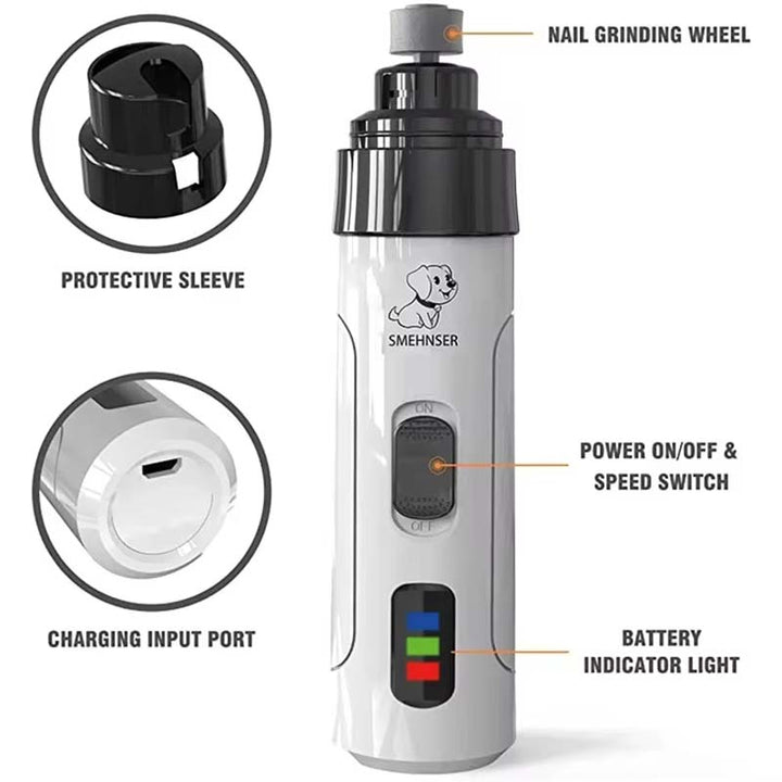 BowLift | Rechargeable USB Charging Electric Pet Nail Grinder