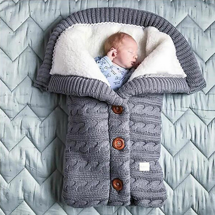 BowLift | Baby Knit Sleeping Bag with Hood – Soft, Padded Baby Sleeping Bag