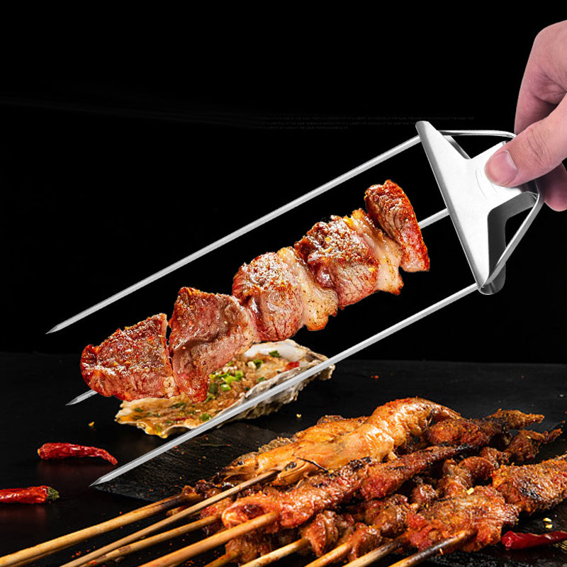 3 Way Grilling Skewers, Stainless Steel Skewers for BBQ | Bowlift