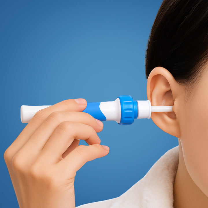 Soft Silicone Tip – LED Guidance – Quiet Safe Wax Removal for Adults & Kids Bowlift