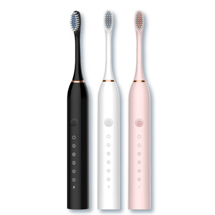 BowLift | Sonic Toothbrush Zahnoa | Ultrasonic Cleaning | Whisper Quiet & Rechargeable | 8 Replacement Brushes