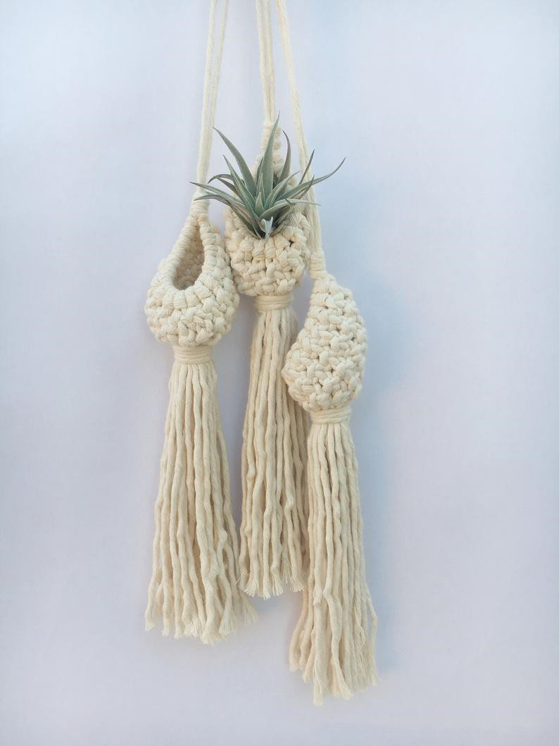 BowLift | Handmade Macrame Plant Hanger – Decorative Suspension for Plants in Boho Style