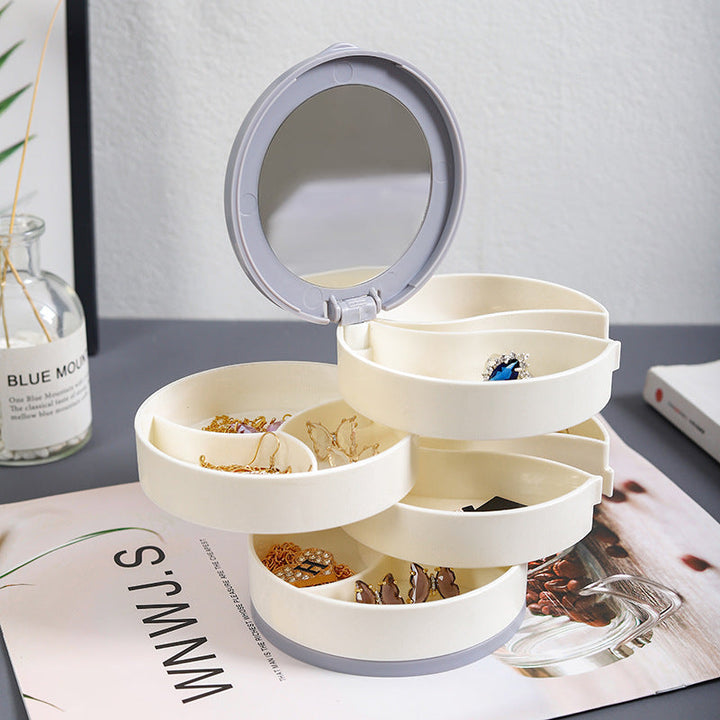 4 Layers Rotatable Jewelry Storage Box | Bowlift