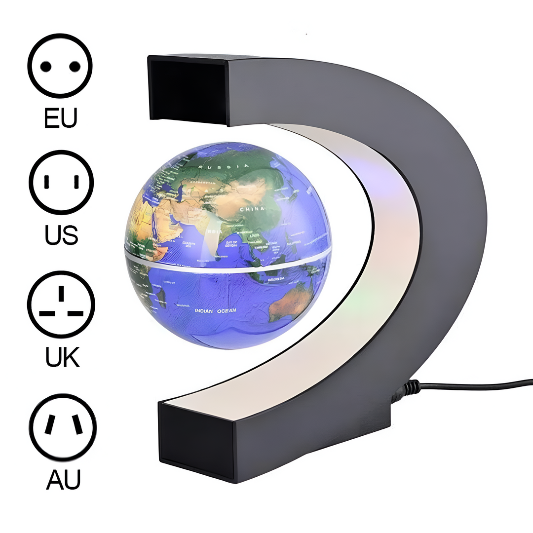 BowLift | Armstrong | Magnetic Levitation Floating Globe Lamp with LED World Map