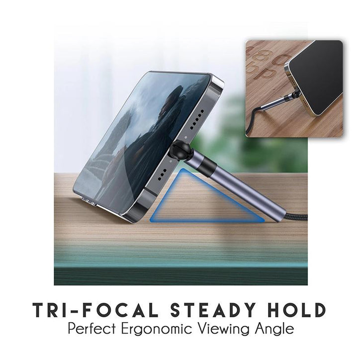 BowLift | Rotatable Phone Stand Charger Cable