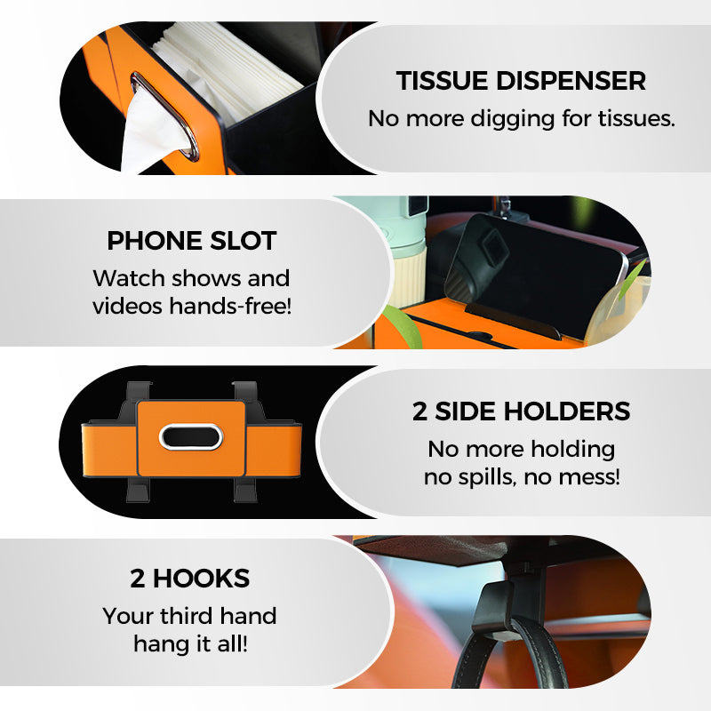BowLift | Multifunctional and waterproof car backseat organizer