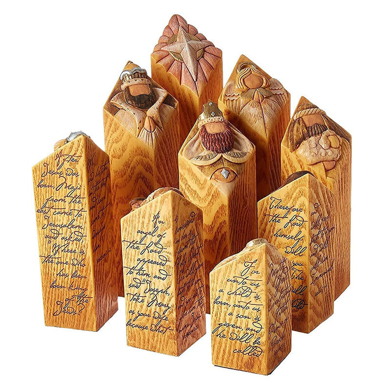 BowLift | Heaven Nativity Tree Pillar Statues