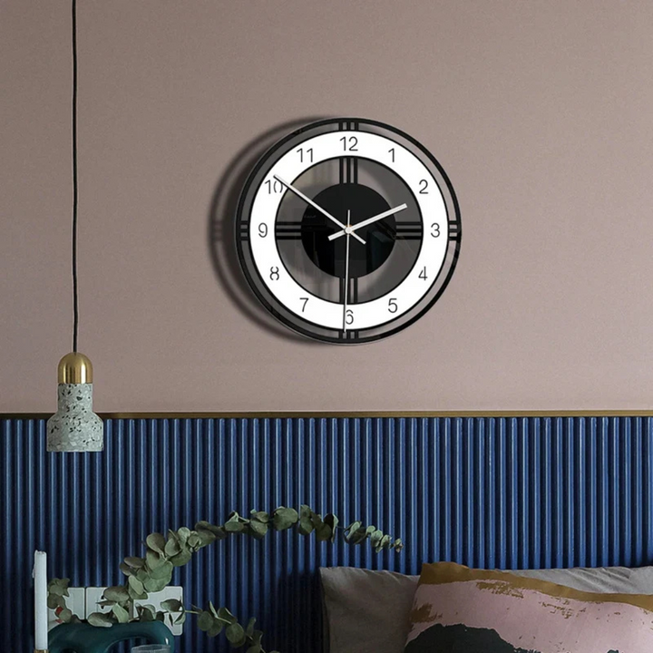 BowLift | Large Wall Clock Black | Modern Wall Design
