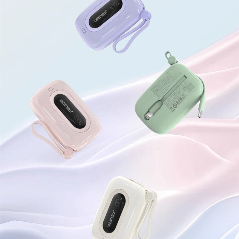 BowLift | 10000mAh Built-in Dual Cable Power Bank